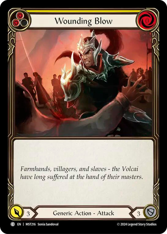 Flesh and Blood TCG: Wounding Blow (Yellow) image