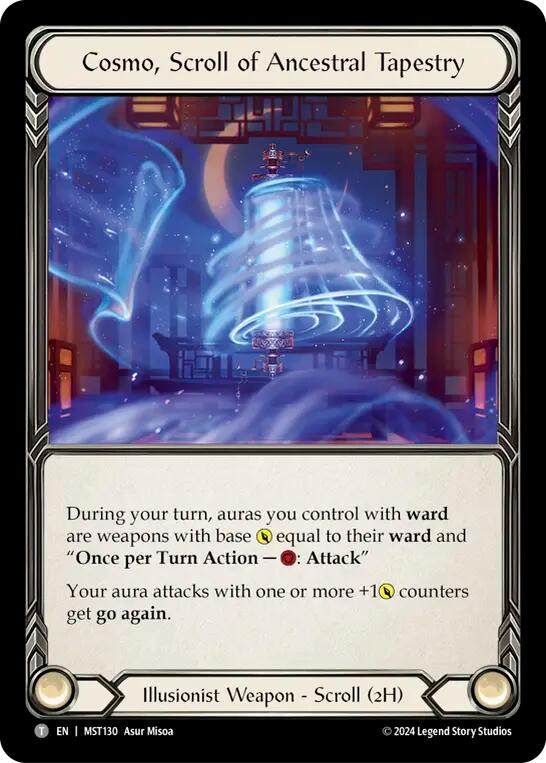 Flesh and Blood TCG: Cosmo, Scroll of Ancestral Tapestry // Beckoning Mistblade image