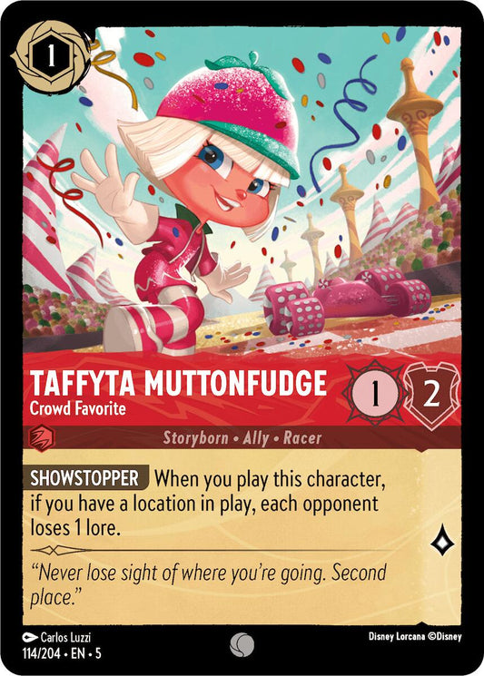 Disney Lorcana: Taffyta Muttonfudge - Crowd Favorite card image
