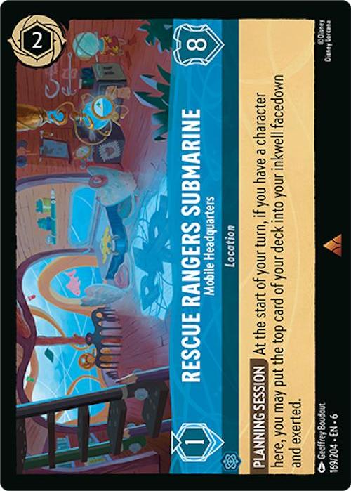 Disney Lorcana: Rescue Rangers Submarine - Mobile Headquarters card image