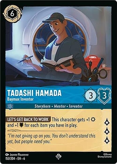 Disney Lorcana: Tadashi Hamada - Baymax Inventor card image