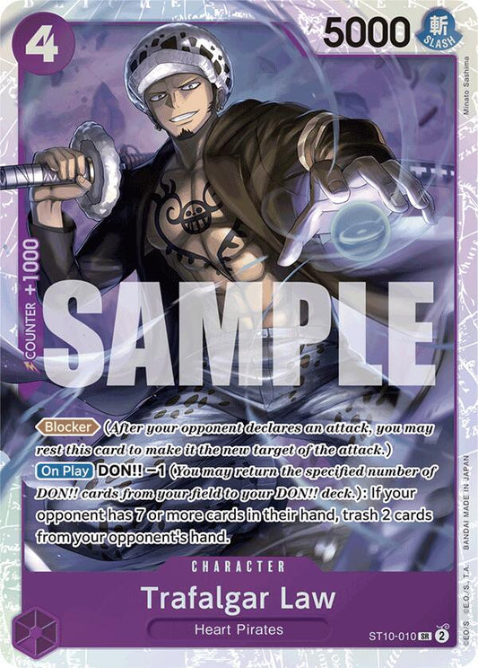One Piece Card Game: Trafalgar Law (ST10-010) (Reprint) card image