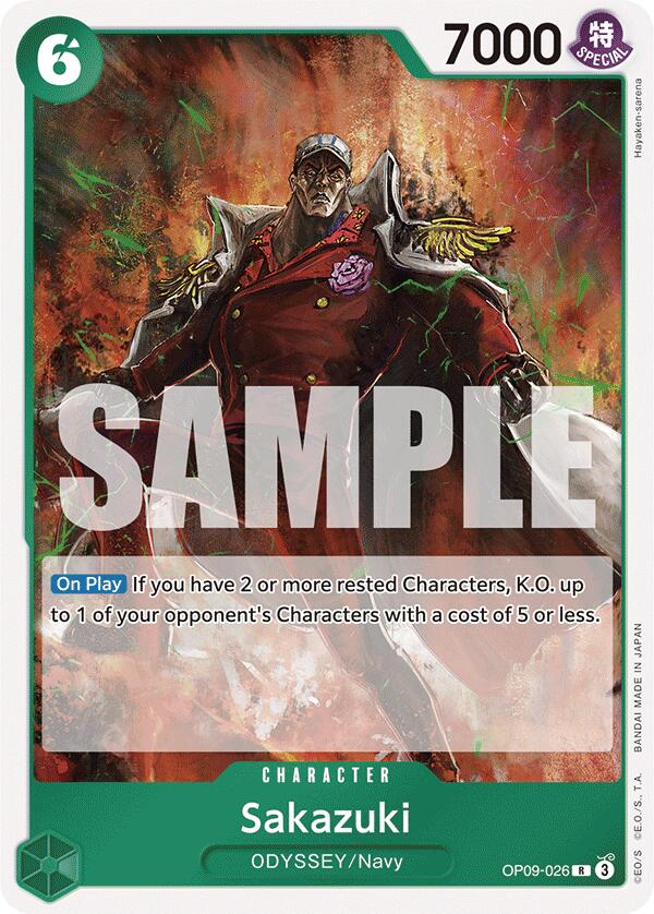 One Piece Card Game: Sakazuki card image