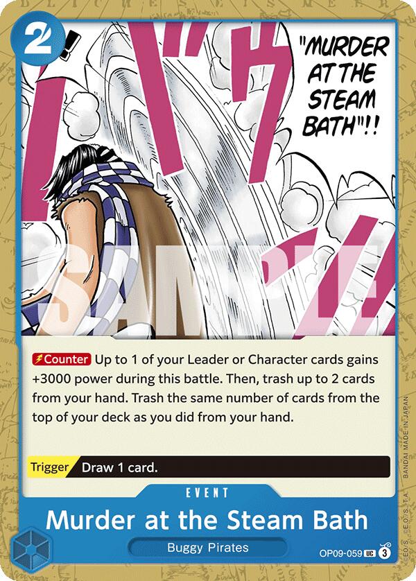 One Piece Card Game: Murder at the Steam Bath card image