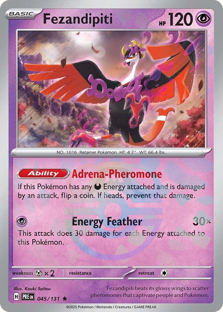 Pokemon: Fezandipiti (Master Ball Pattern) card image