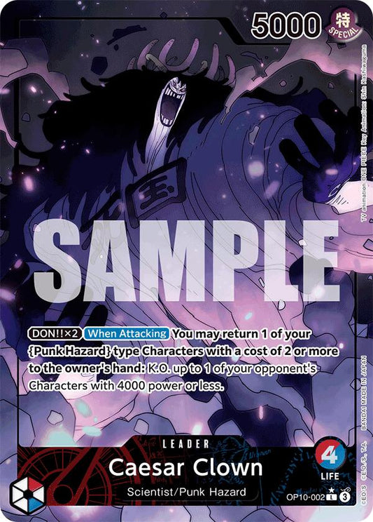 One Piece Card Game: Caesar Clown (002) (Parallel) card image