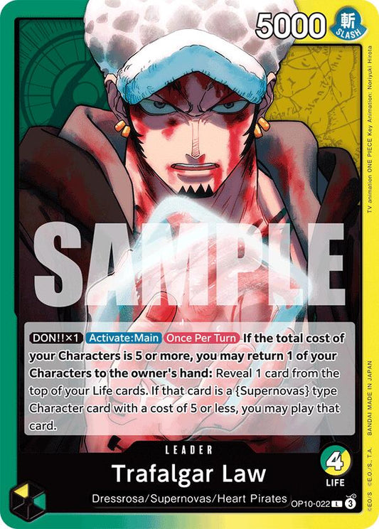 One Piece Card Game: Trafalgar Law (022) card image