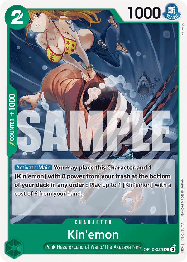 One Piece Card Game: Kin'emon (026) card image