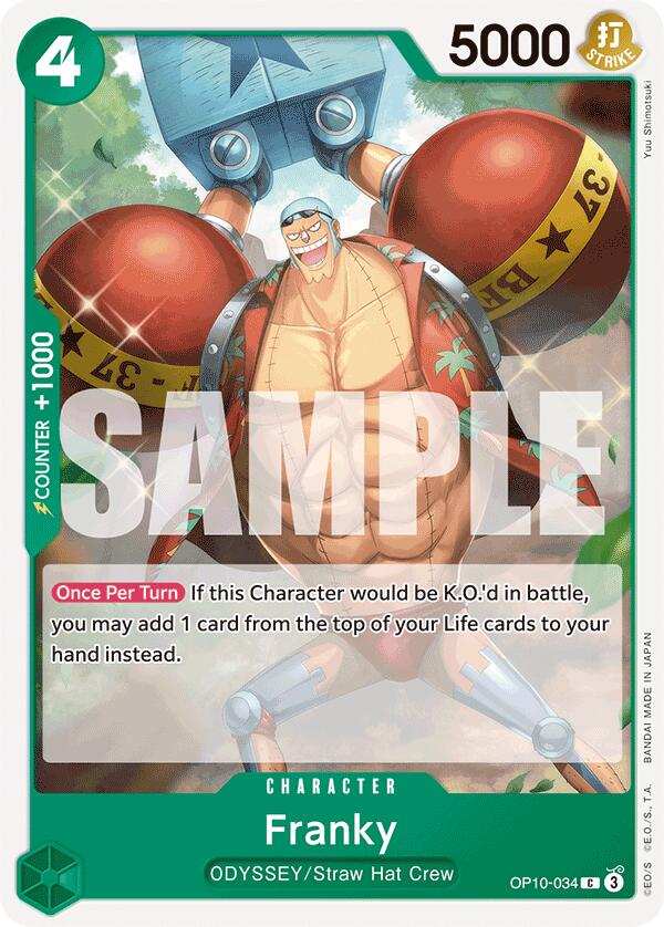 One Piece Card Game: Franky (034) card image