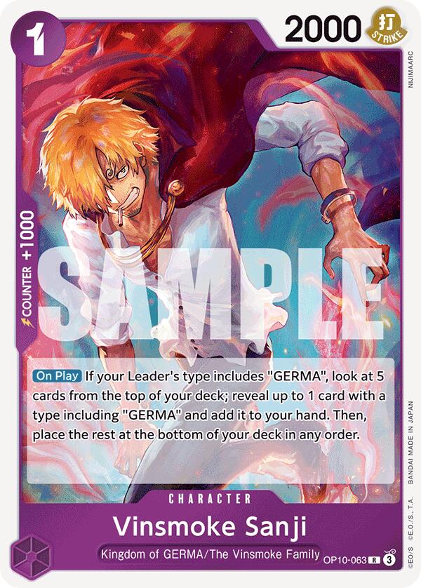 One Piece Card Game: Vinsmoke Sanji card image