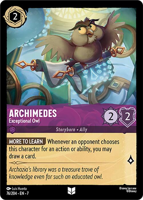 Disney Lorcana: Archimedes - Exceptional Owl card image