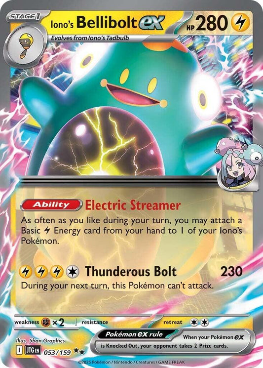Pokemon: Iono's Bellibolt ex - 053/159 card image
