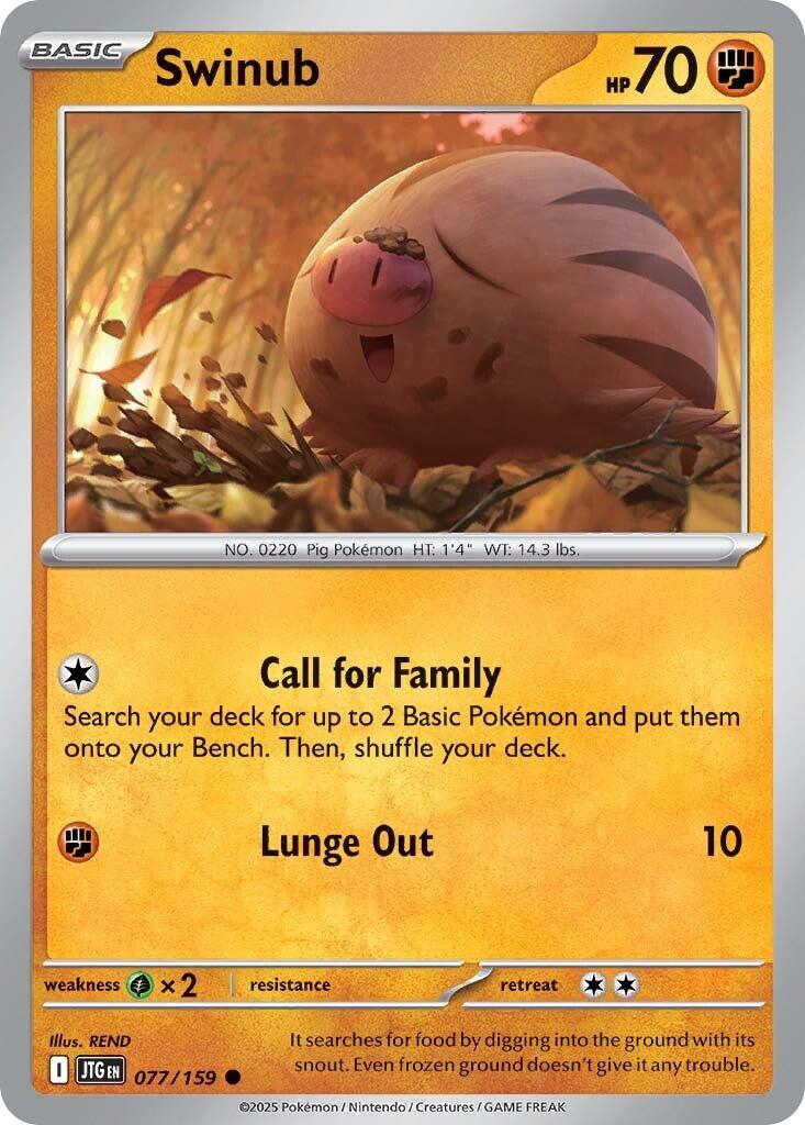 Pokemon: Swinub - 077/159 card image