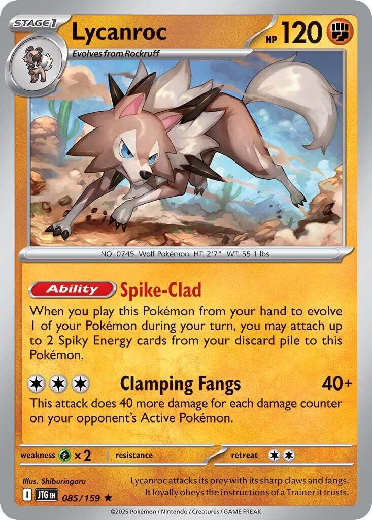 Pokemon: Lycanroc - 085/159 card image
