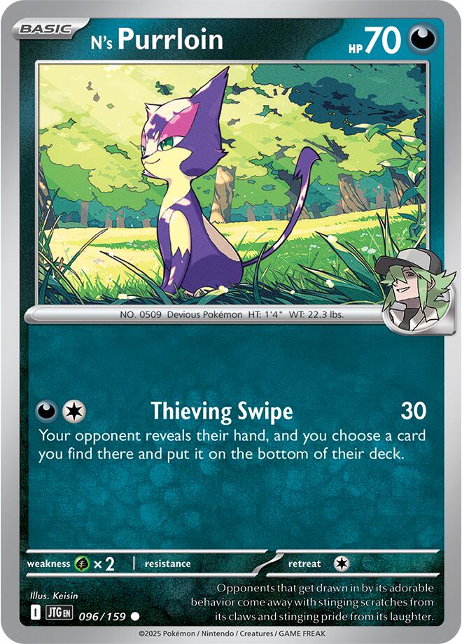 Pokemon: N's Purrloin card image
