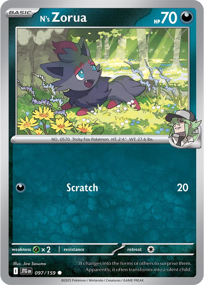 Pokemon: N's Zorua card image