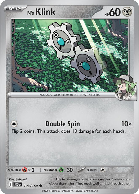 Pokemon: N's Klink card image