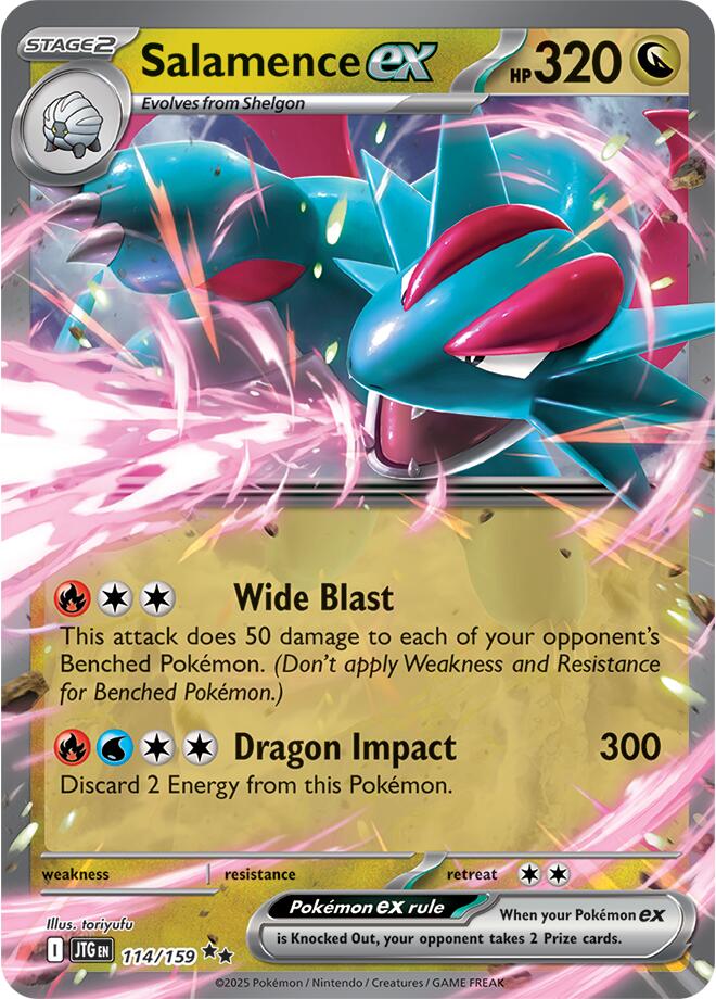 Pokemon: Salamence ex - 114/159 card image