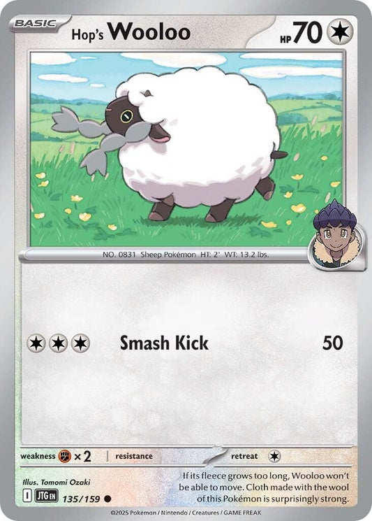 Pokemon: Hop's Wooloo - 135/159 card image