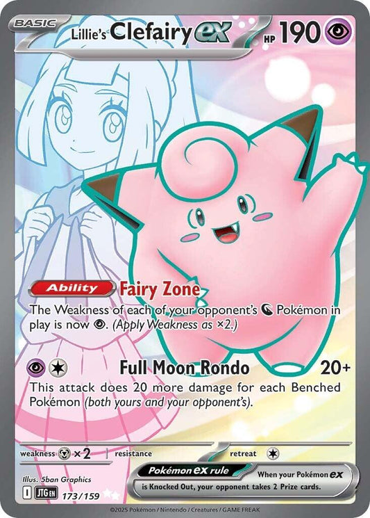 Pokemon: Lillie's Clefairy ex - 173/159 card image