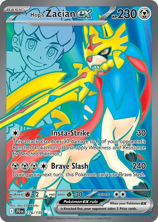 Pokemon: Hop's Zacian ex - 176/159 card image