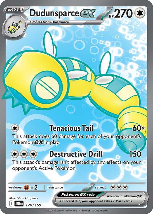 Pokemon: Dudunsparce ex - 178/159 card image