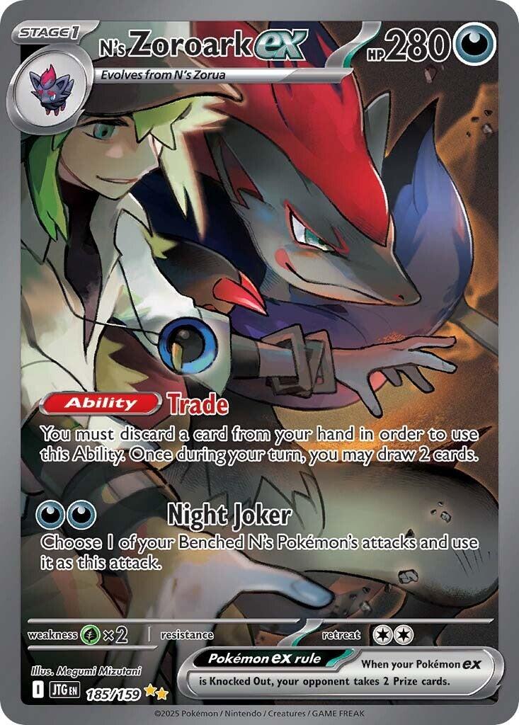 Pokemon: N's Zoroark ex - 185/159 card image