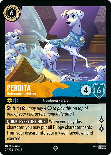 Disney Lorcana: Perdita - Determined Mother card image