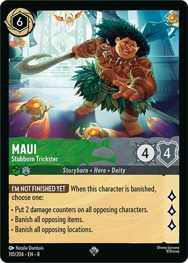 Disney Lorcana: Maui - Stubborn Trickster card image