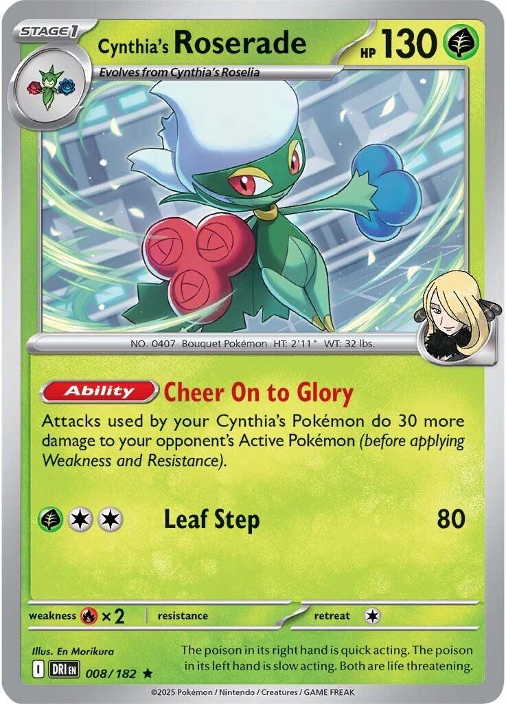 Pokemon: Cynthia's Roserade card image