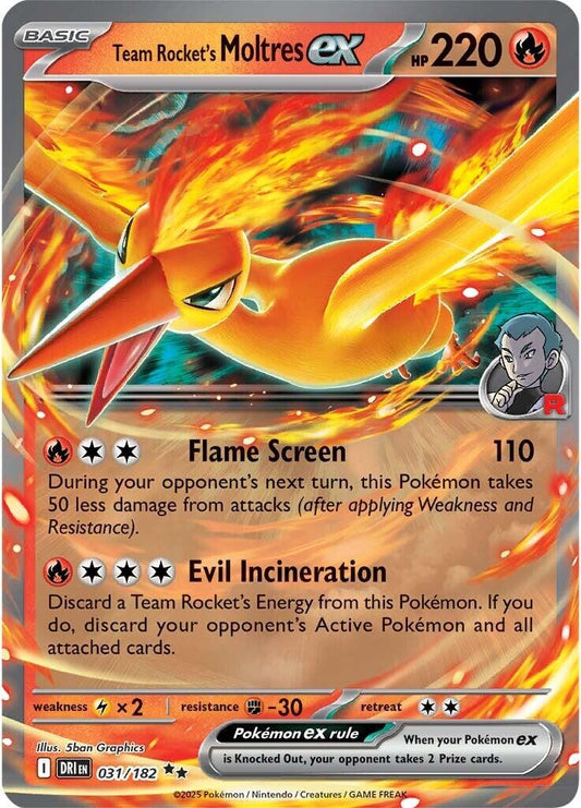 Pokemon: Team Rocket's Moltres ex card image