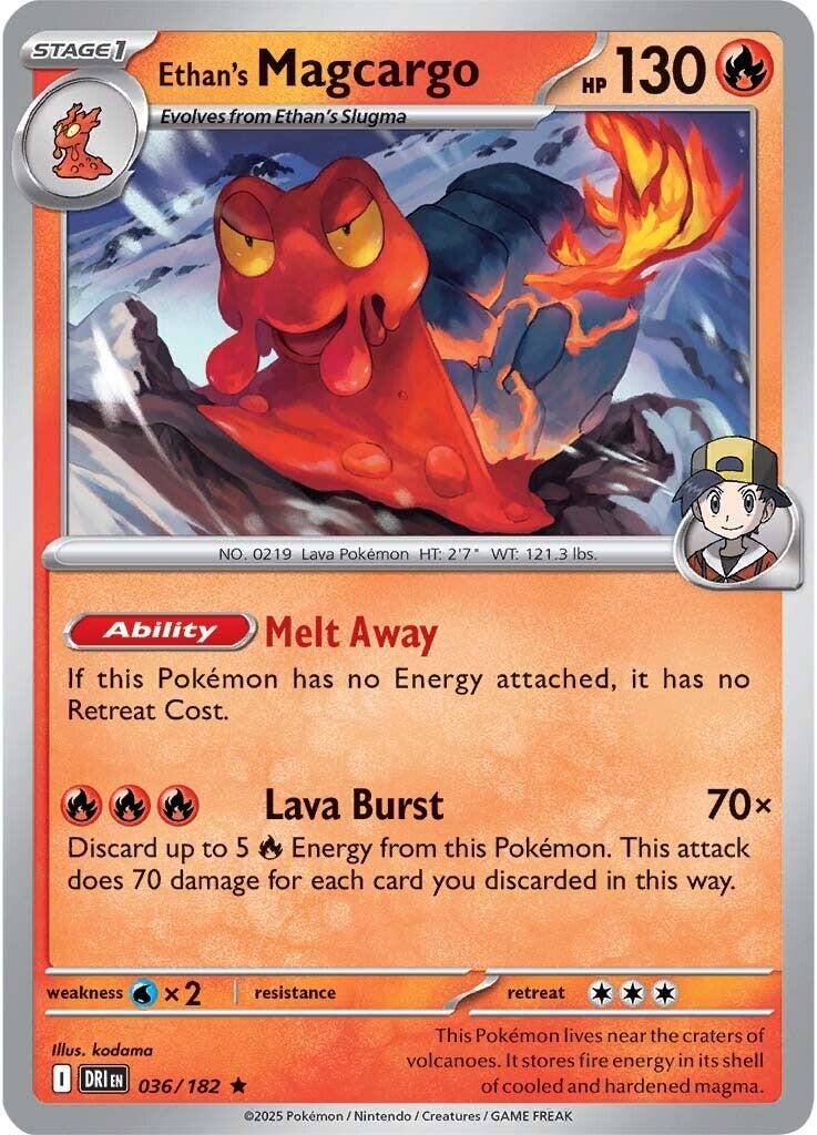 Pokemon: Ethan's Magcargo card image