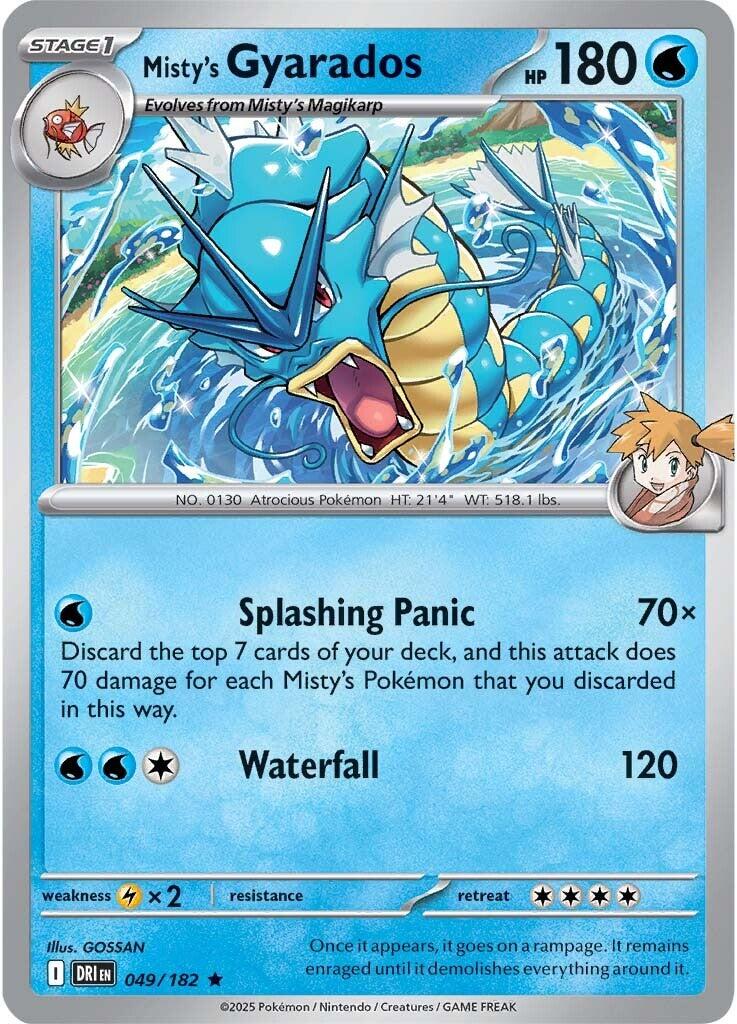 Pokemon: Misty's Gyarados card image