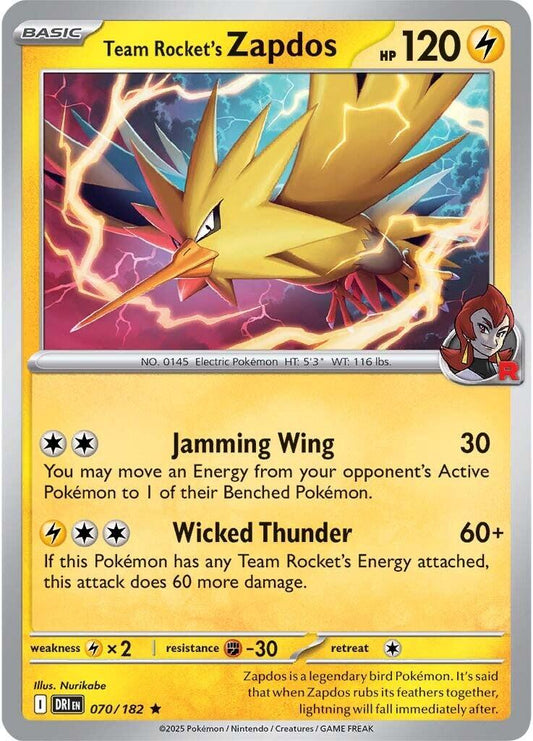 Pokemon: Team Rocket's Zapdos card image