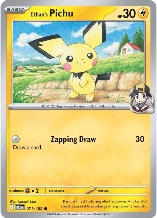 Pokemon: Ethan's Pichu card image