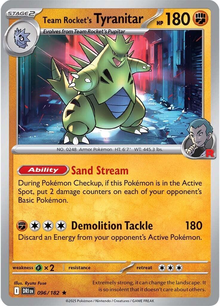Pokemon: Team Rocket's Tyranitar card image