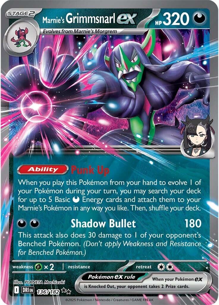 Pokemon: Marnie's Grimmsnarl ex card image