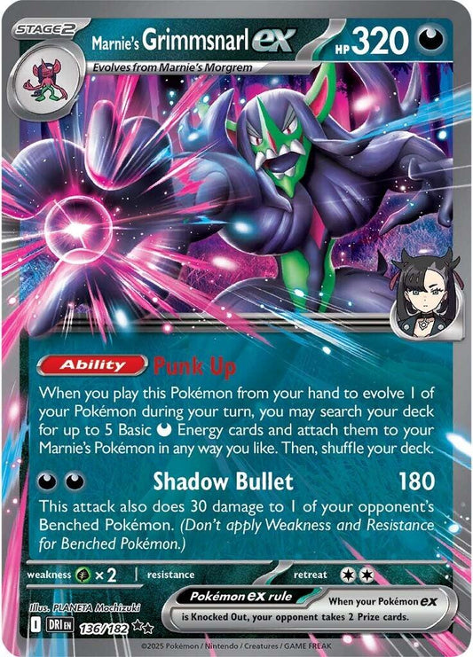 Pokemon: Marnie's Grimmsnarl ex card image