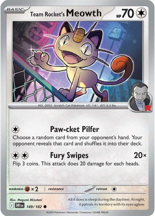 Pokemon: Team Rocket's Meowth card image