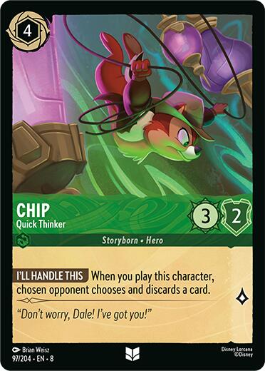 Disney Lorcana: Chip - Quick Thinker card image
