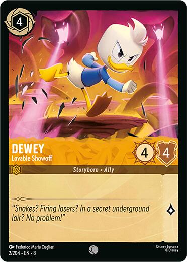 Disney Lorcana: Dewey - Lovable Showoff card image