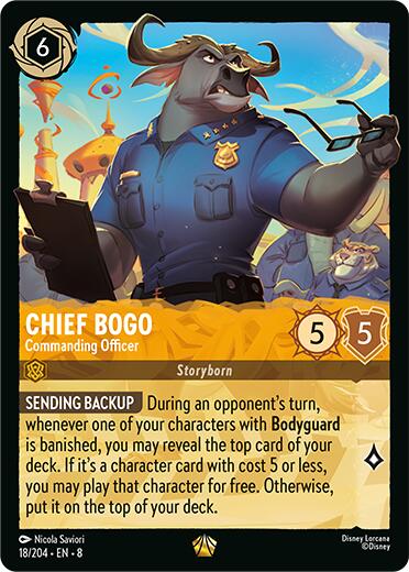 Disney Lorcana: Chief Bogo- Commanding Officer card image