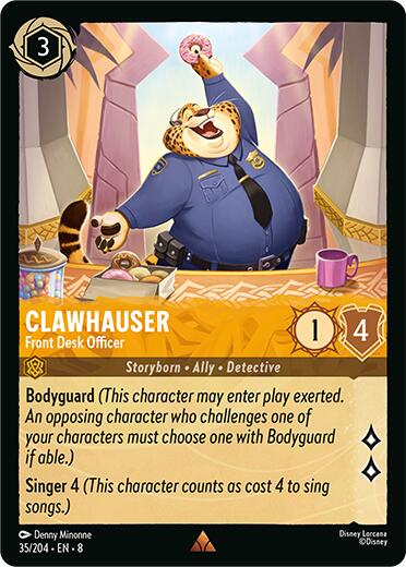 Disney Lorcana: Clawhauser - Front Desk Officer card image