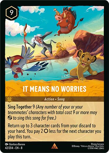 Disney Lorcana: It Means No Worries card image