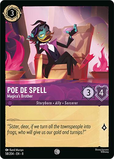 Disney Lorcana: Poe De Spell - Magica's Brother card image