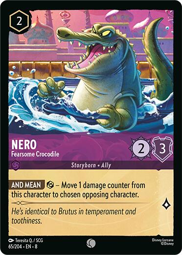 Disney Lorcana: Nero - Fearsome Crocodile card image