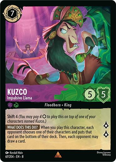Disney Lorcana: Kuzco - Impulsive Llama card image