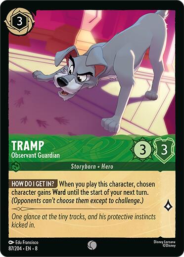 Disney Lorcana: Tramp -Observant Guardian card image
