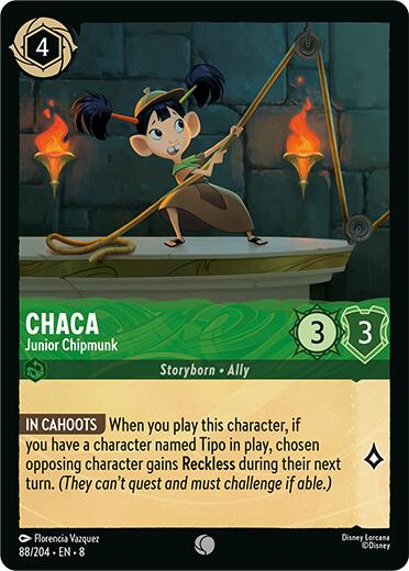 Disney Lorcana: Chaca - Junior Chipmunk card image