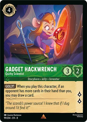 Disney Lorcana: Gadget Hackwrench - Quirky Scientist card image